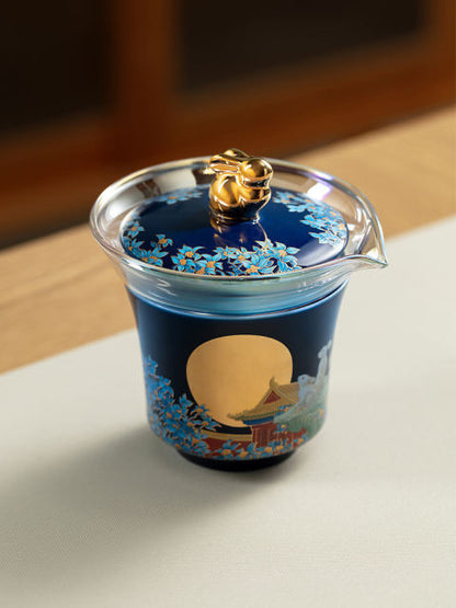 Palace Museum Rabbit Welcoming the Moon Portable Tea Set - Creative Gift, Palace Museum Cultural Creative Tea Set